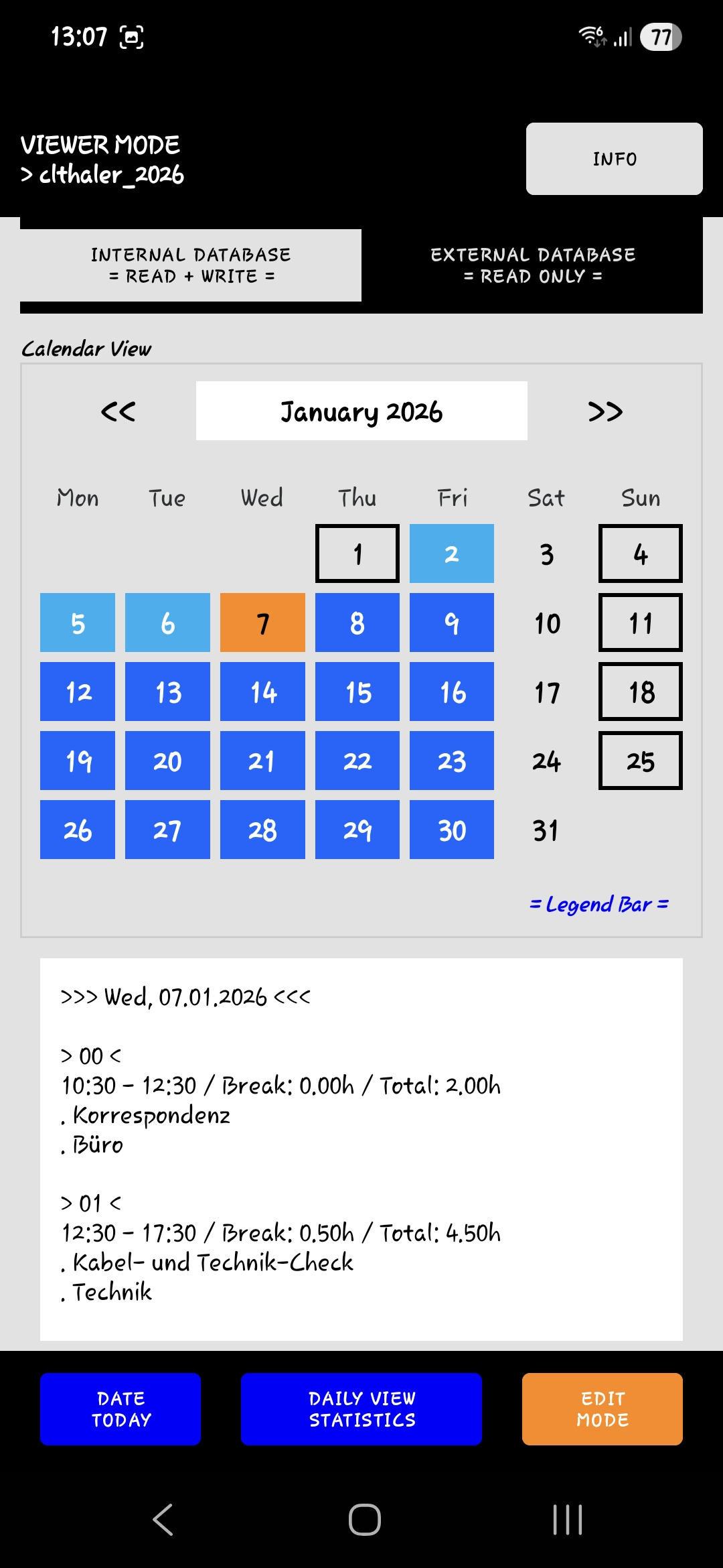 Notes4me-WorkingHours, v5.31