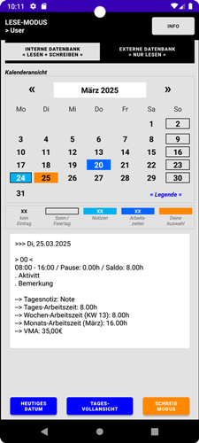 Notes4me-WorkingHours, v4.03